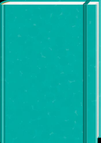 Anaconda Notizbuch/Notebook/Blank Book, punktiert, textiles Gummiband, grün, Hardcover (A5), 120g/m² Papier von 